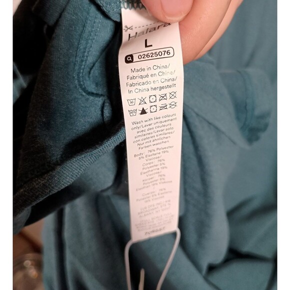 NWT Halara Scoop Neck Split Flowy Maxi Lagenlook Tank Dress Jade Size Large - Picture 7 of 7